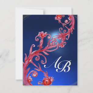 Invitation BÉRIES MAGIQUES 4,Saphir rouge MONOGRAM glace