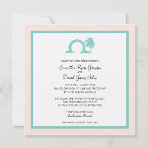 Invitation Bermudes Moongate Mariage Destination