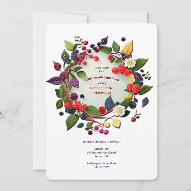 Invitation Berries Wreath (Devant)