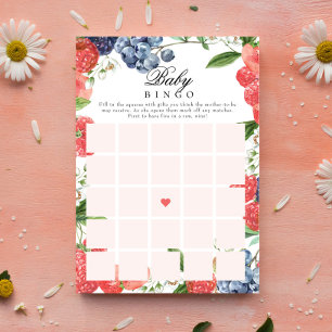 Invitation Berry Baby shower Baby Gift Bingo Jeu