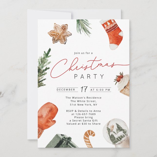 Invitation Berry Birthday Invitation, Blueberry 1er Anniversa (Devant)