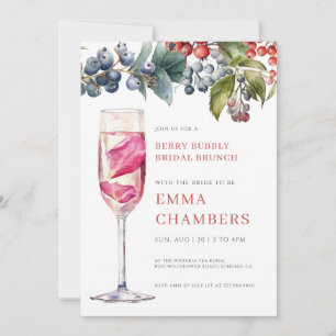 Invitation Berry Bubbly Bridal Brunch