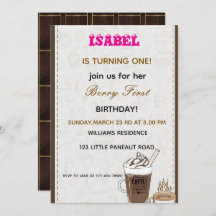 Invitation Berry First anniversaire