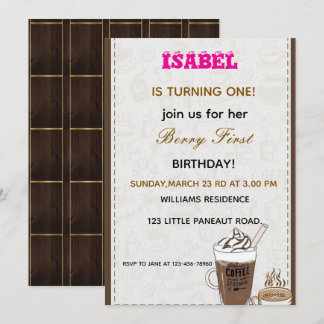 Invitation Berry First anniversaire