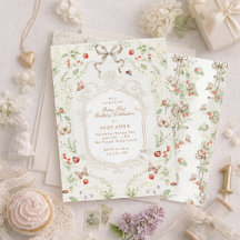 Berry First Birthday Vintage Floral