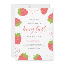 Berry fraise Première fille 1er anniversaire Photo