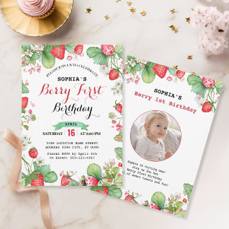 Invitation Berry Lovely Premier anniversaire