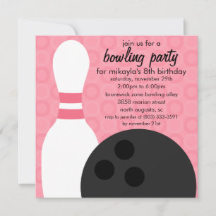 Invitation Berry Pin Pals Bowling