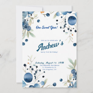 Invitation Berry Premier Anniversaire ! 1er anniversaire