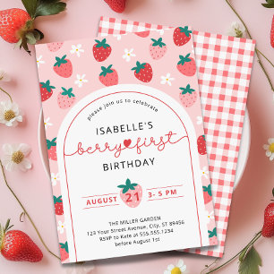 Invitation Berry Premier anniversaire 1er anniversaire