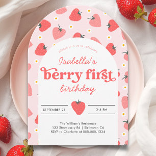 Invitation Berry Premier anniversaire 1er anniversaire