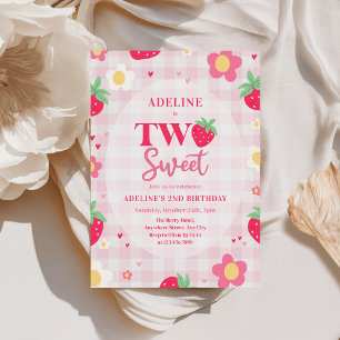 Invitation Berry Premier Anniversaire 2ème Strawberry