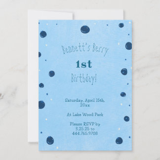 Invitation Berry premier anniversaire garçon