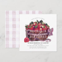 Berry Premier panier fraise Fille 1er anniversaire