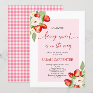 Invitation Berry Sweet Baby shower