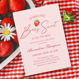 Invitation Berry Sweet Baby shower