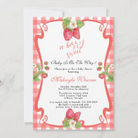 Berry Sweet Baby shower nappe aux fraises