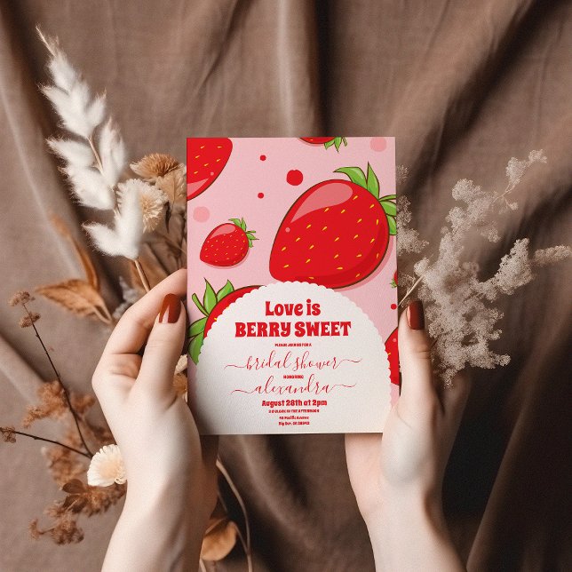 Invitation Berry Sweet Fête des mariées (Créateur téléchargé)