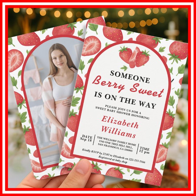 Invitation Berry Sweet | Photo (Créateur téléchargé)