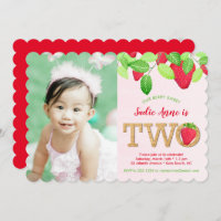 Berry Sweet Red Strawberry 2e anniversaire fille p
