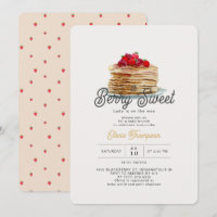 Berry Sweet Strawberry Pancakes Brunch Baby shower