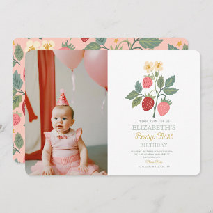 Invitation Berry Sweet Strawberry Pink Berry Premier annivers