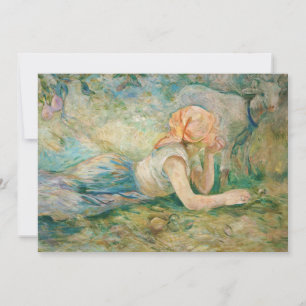 Invitation Berthe Morisot - Bergère couchée