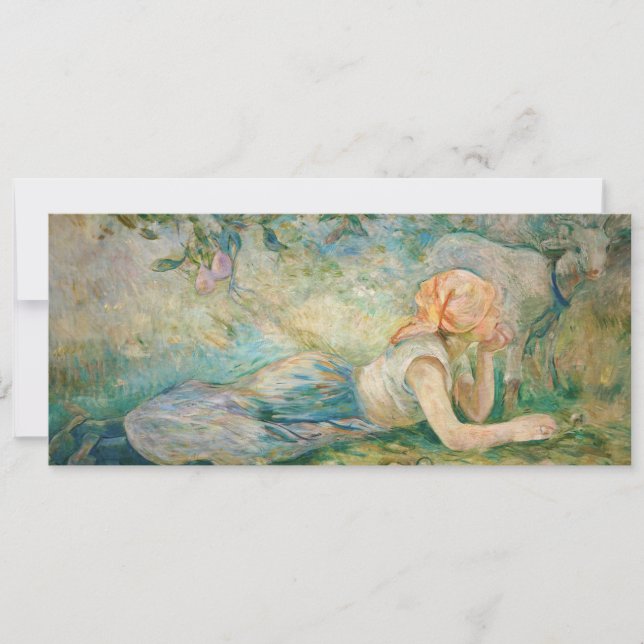 Invitation Berthe Morisot - Bergère couchée (Devant)