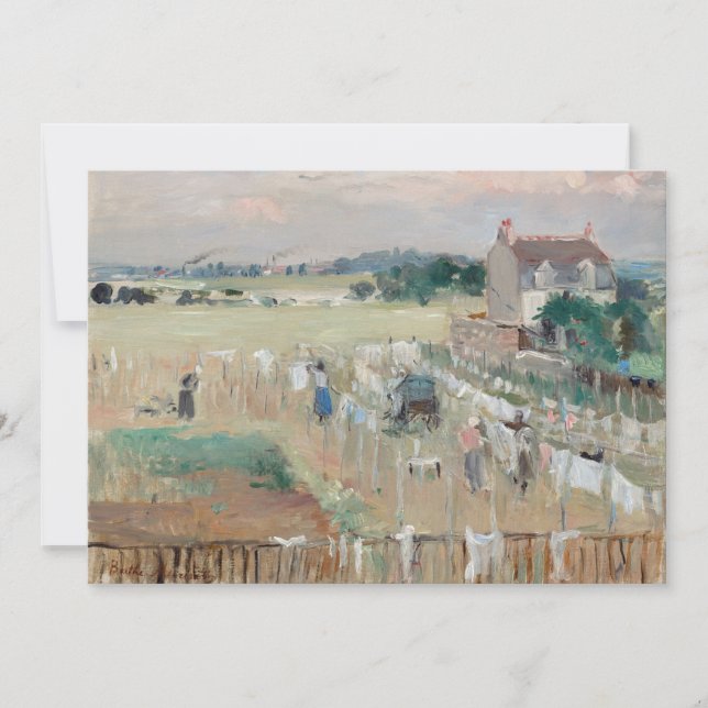 Invitation Berthe Morisot - Étendage du linge (Devant)