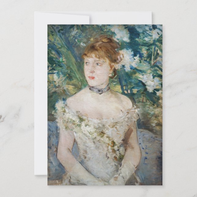 Invitation Berthe Morisot - Jeune fille dans une balle (Devant)