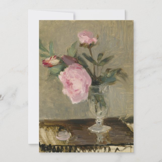 Invitation Berthe Morisot - Peonies (Devant)