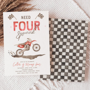 Invitation Besoin de quatre appels d'offres d'anniversaire