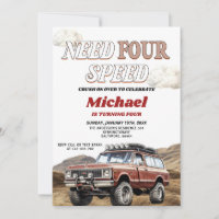Besoin de quatre vitesses 4x4 Camion rouge 4e fête
