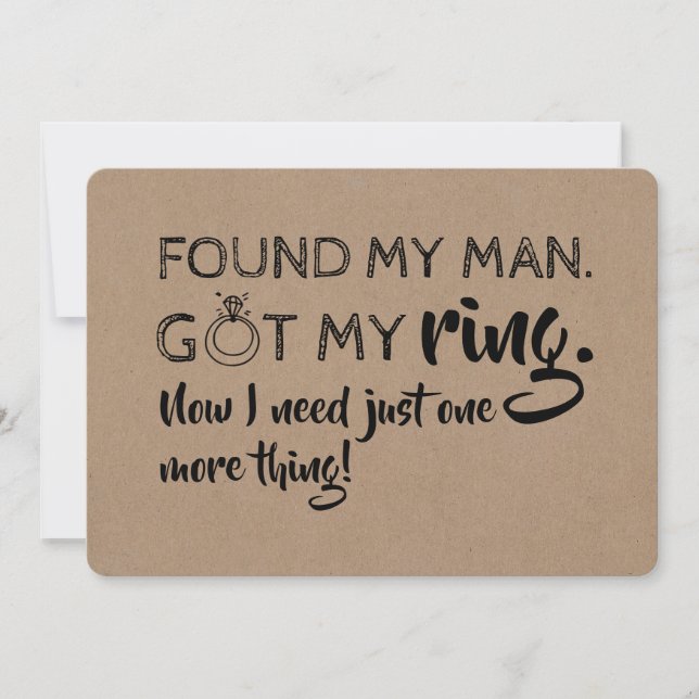 Invitation Besoin D'Une Autre Chose Drôle Proposition D'Épous (Devant)