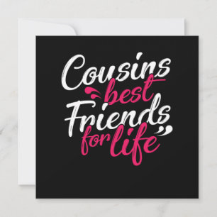 Invitation Best Cousins Friends For Life Soeur Frère Cadeau