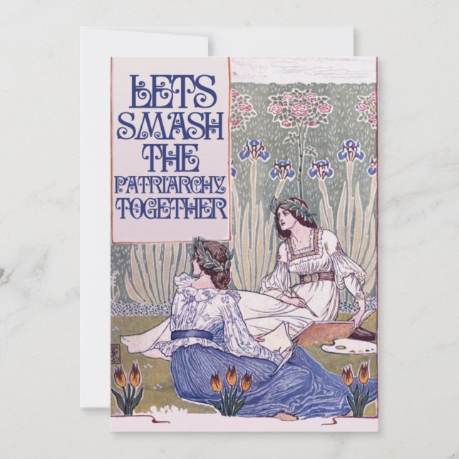 Invitation Best Feminist Friend (meilleur ami féministe) Écra (Devant)