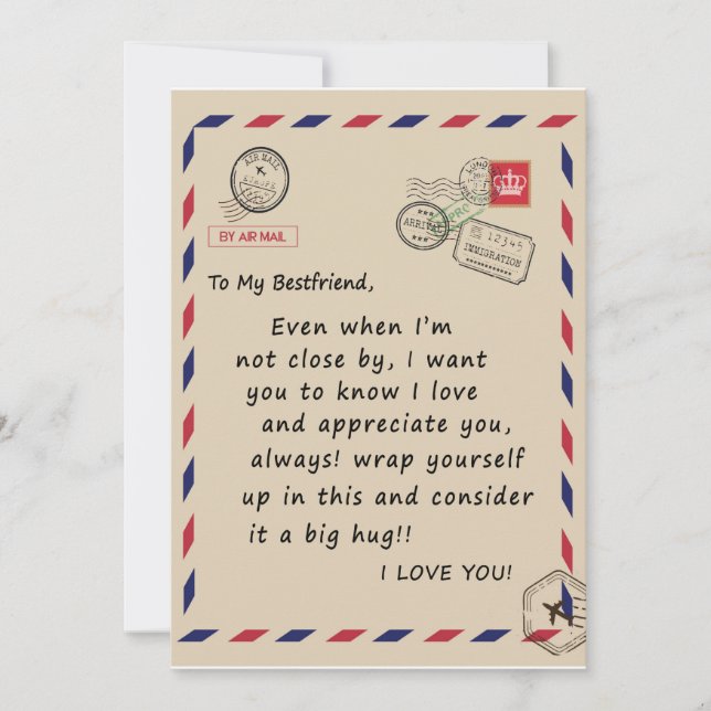 Invitation Bestfriend Giant| À Mon Bestami Je T'Aime (Devant)