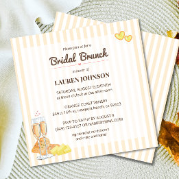 Invitation Beurre de pain Thème Beurre ensemble Brunch nuptia