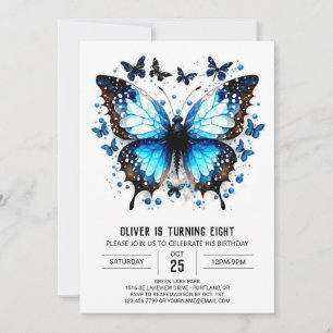 Invitation Beurre moderne mignon garçon Anniversaire