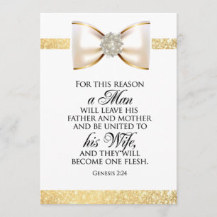 INVITATION BIBLE VERS POUR DEVENIR UN SEUL FLESH