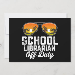 Invitation Bibliothécaire scolaire hors service dernier jour 