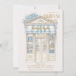 Invitation Bibliothèque de la librairie Story Book Shower de