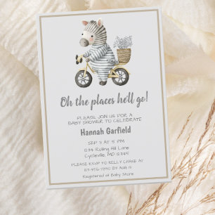 Invitation Bicyclettes mignonnes places Il va aller Baby show