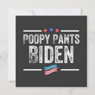 Invitation Biden Culotte Fécale