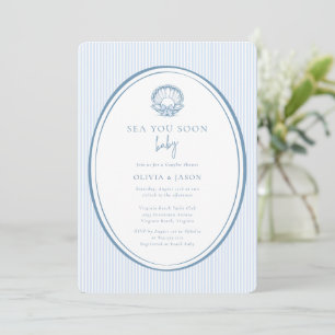 Invitation Bientôt à la mer Bébé Fête de naissance pour coupl