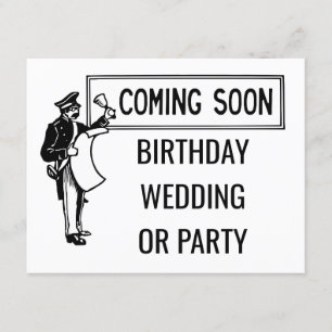 Invitation Bientôt Anniversaire Mariage ou Fête Rétro