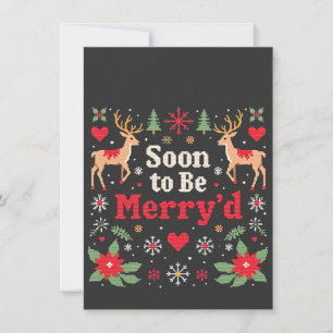 Invitation Bientôt être Joyeux Couples de Noël amusants