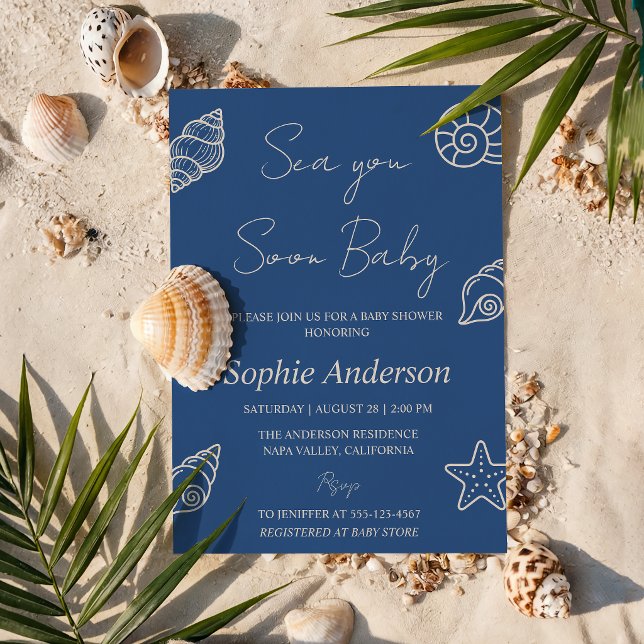 Invitation Bientôt la mer pour bébé                   (Créateur téléchargé)
