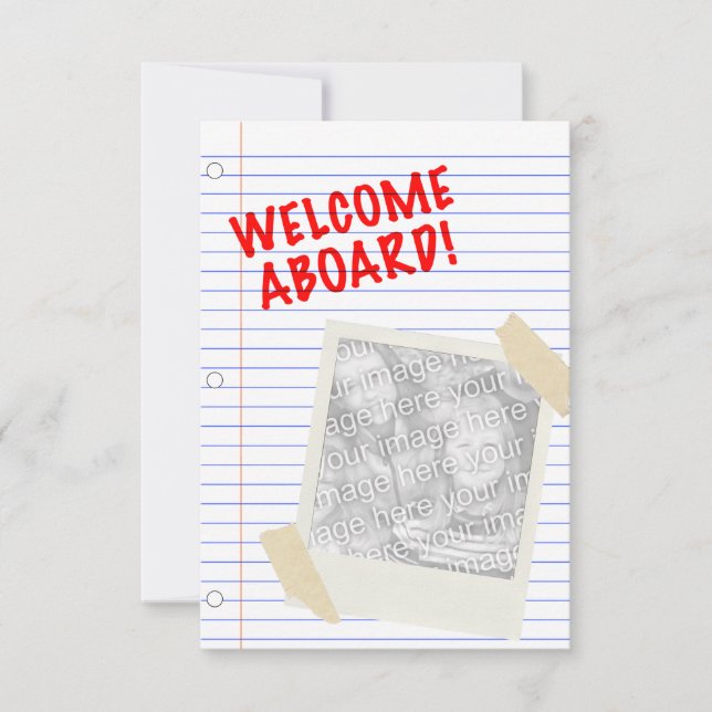 Invitation bienvenue à bord (Devant)