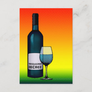 Invitation bienvenue à la maison